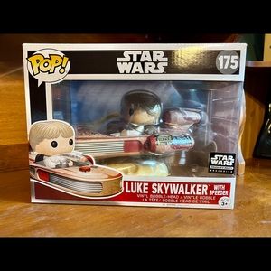 Luke Skywalker with Speeder Funko Pop Smuggler’s Bounty Exclusive 175 Unopened